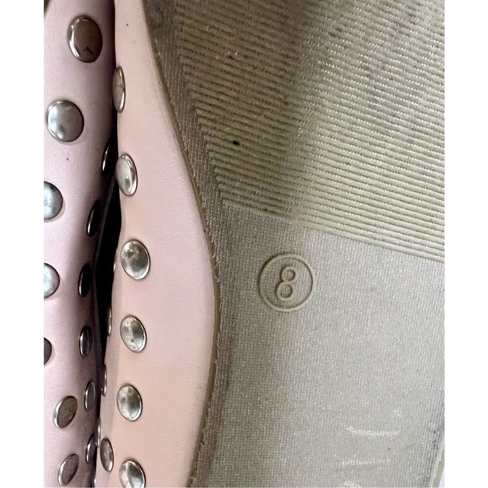 Wild Diva Blush pink Studded Pointed Toe Ballet Flats Women’s Shoes Size 8 - Picture 9 of 10